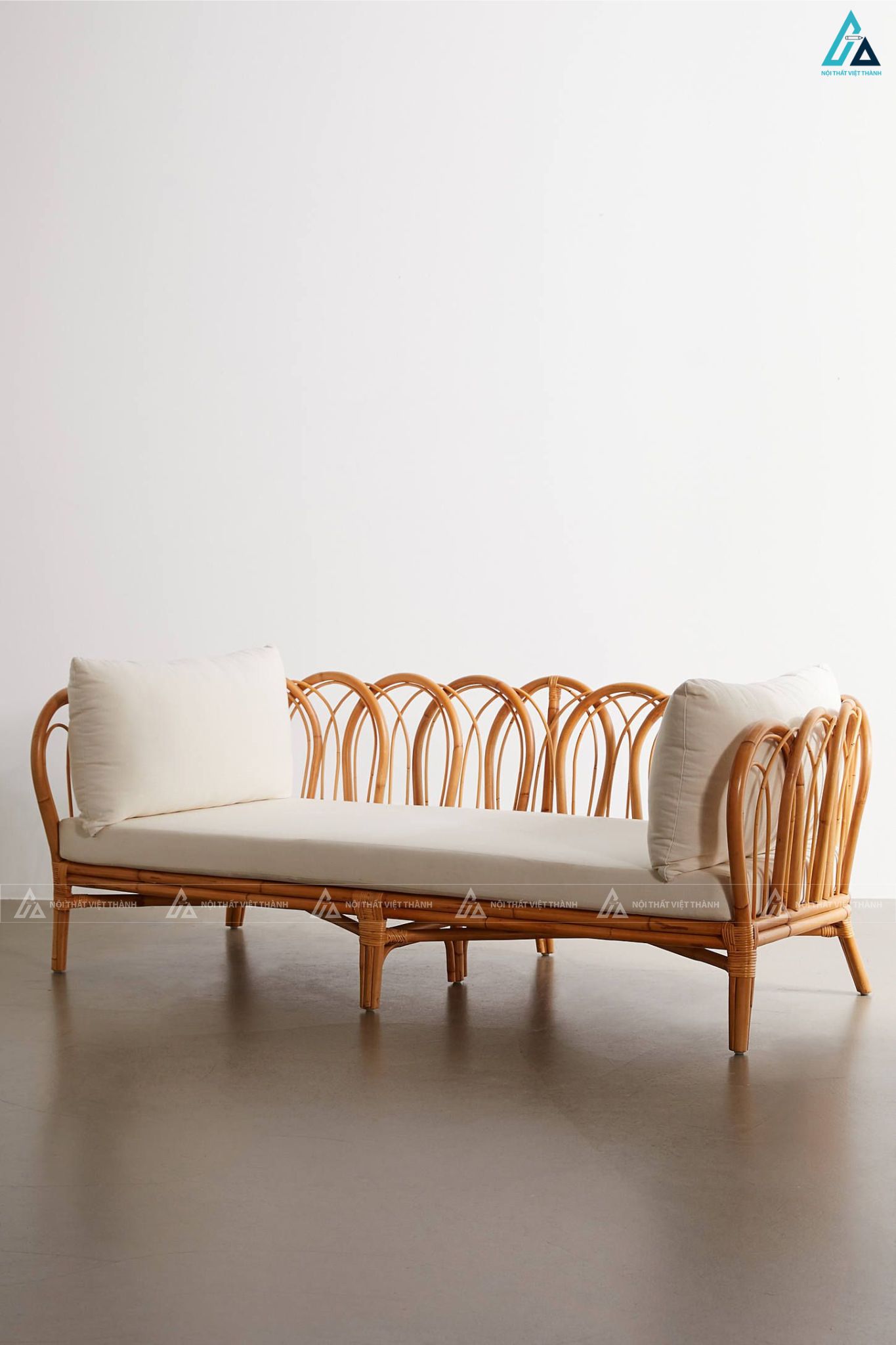 Bộ sofa mây tre đan phong cách nhiệt đới cho phòng khách 5