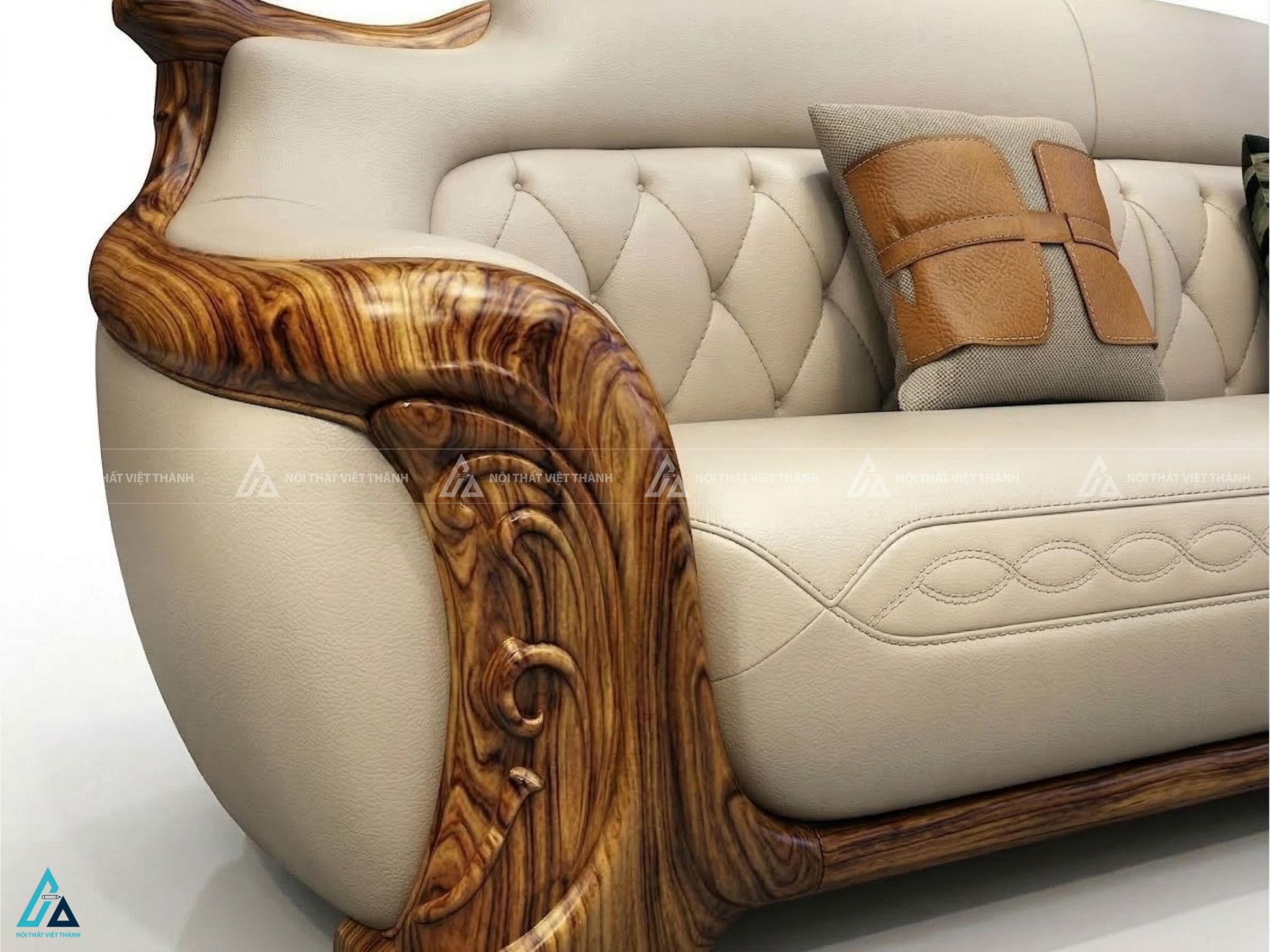 Bộ sofa phòng khách sang trọng thiết kế đường cong nghệ thuật 5