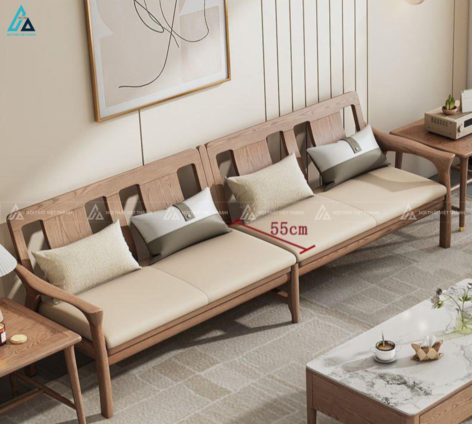 Sofa gỗ thiết kế cách điệu nghệ thuật cho phòng khách sang trọng 5