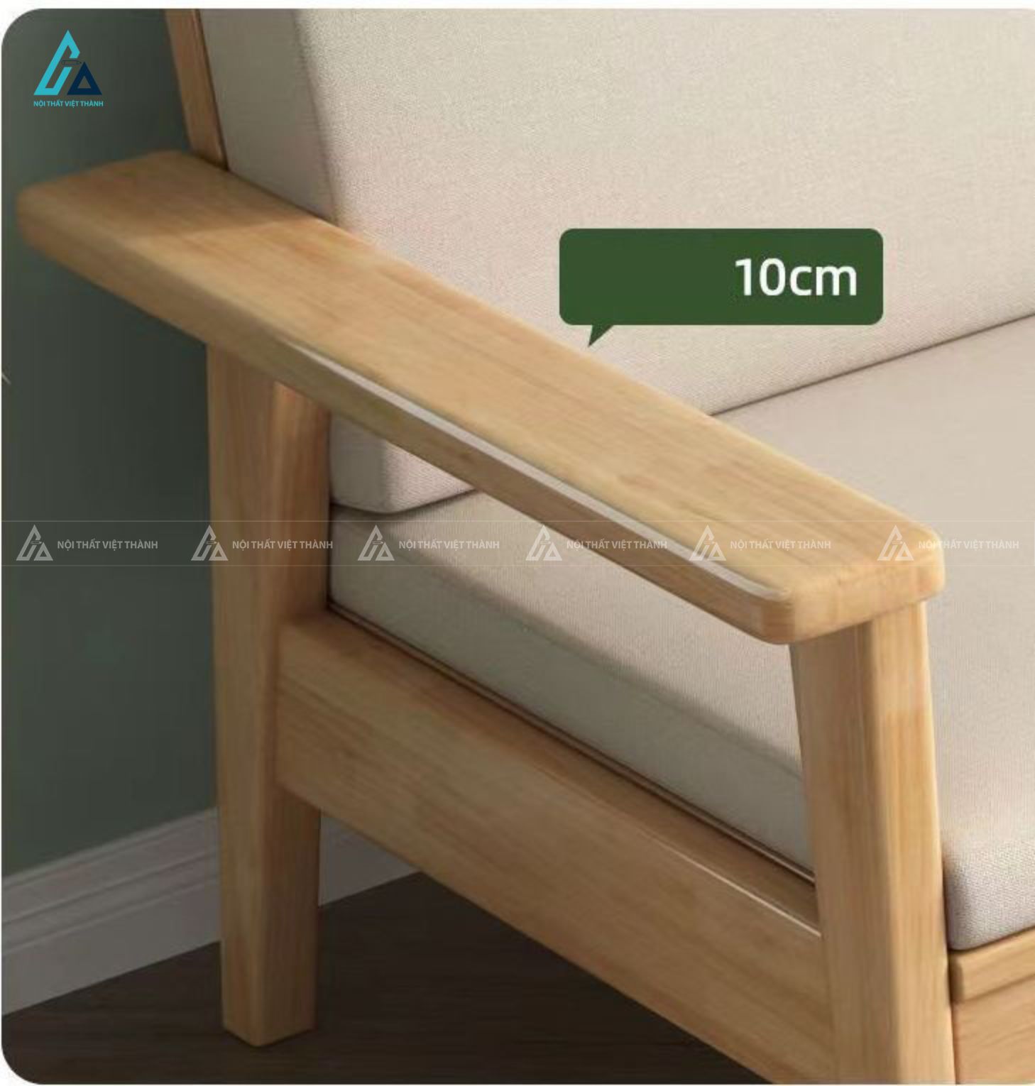 Sofa gỗ phong cách bắc âu thiết kế tinh tế cho phòng khách hiện đại 5
