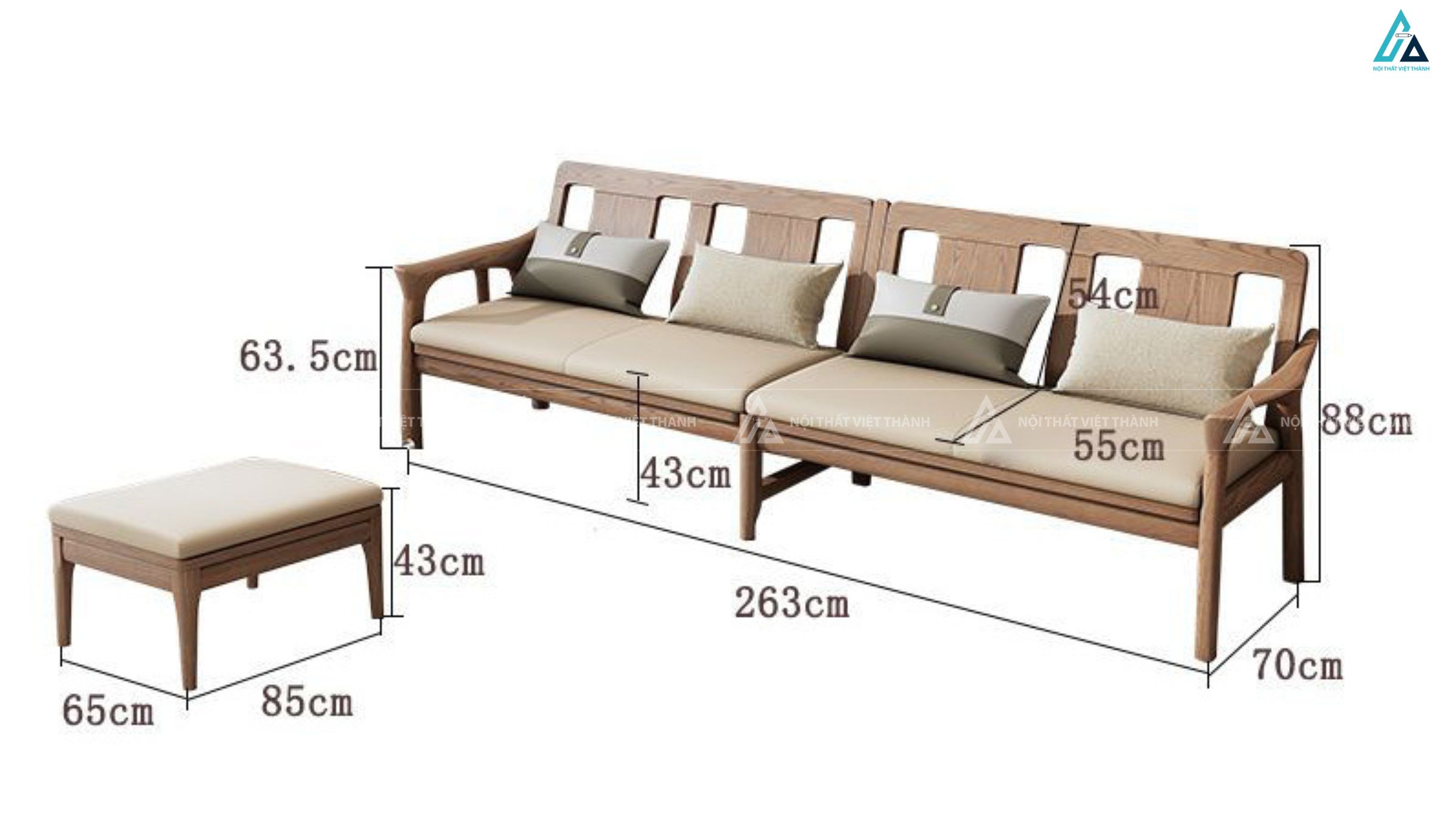 Sofa gỗ thiết kế cách điệu nghệ thuật cho phòng khách sang trọng 7