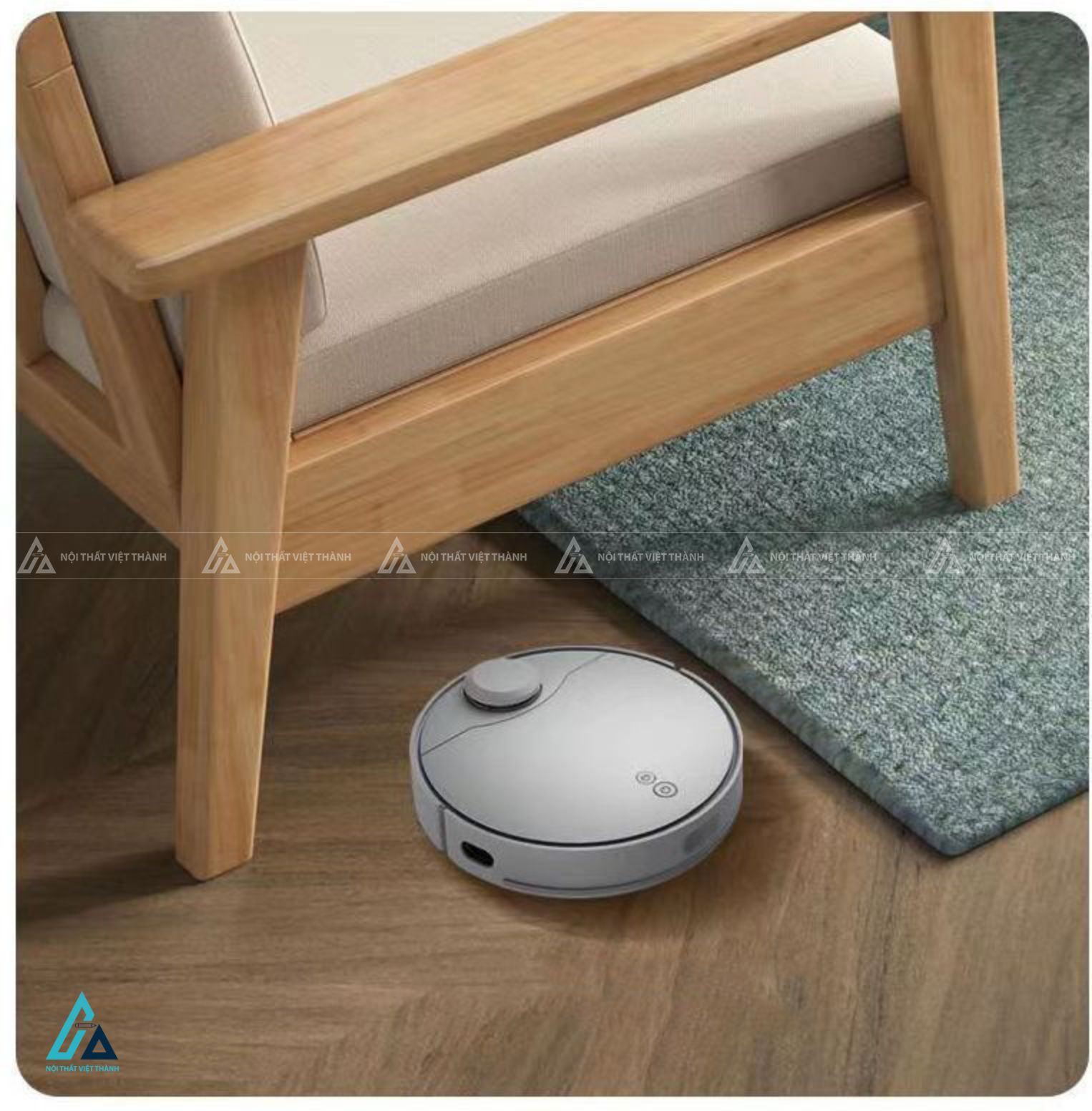 Sofa gỗ phong cách bắc âu thiết kế tinh tế cho phòng khách hiện đại 6