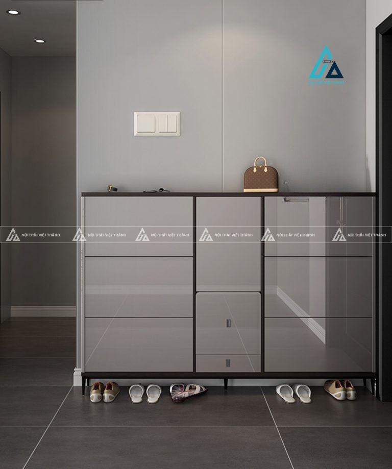 Tủ giày thông minh cửa lật kết hợp ghế ngồi tiện dụng cao cấp 1