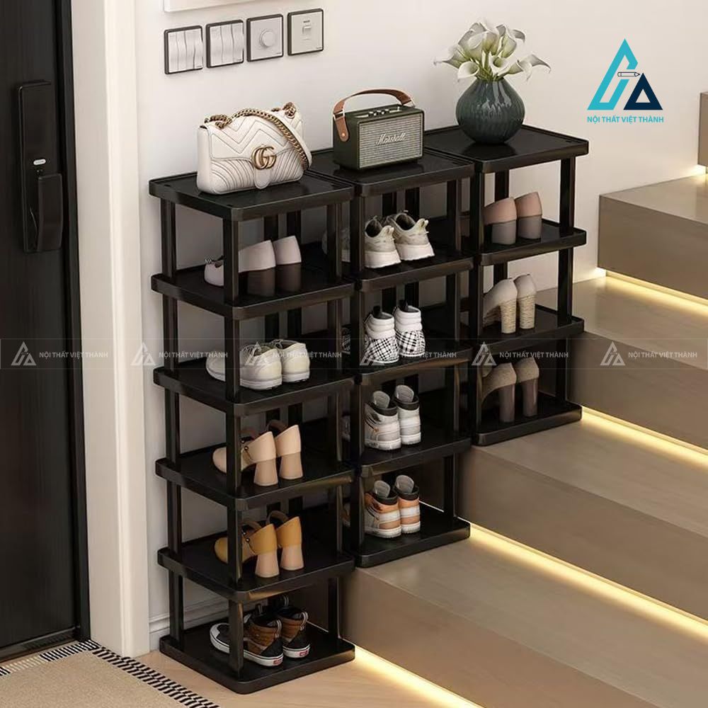 Kệ giày dép nhiều tầng nhỏ gọn tiết kiệm diện tích cho căn hộ