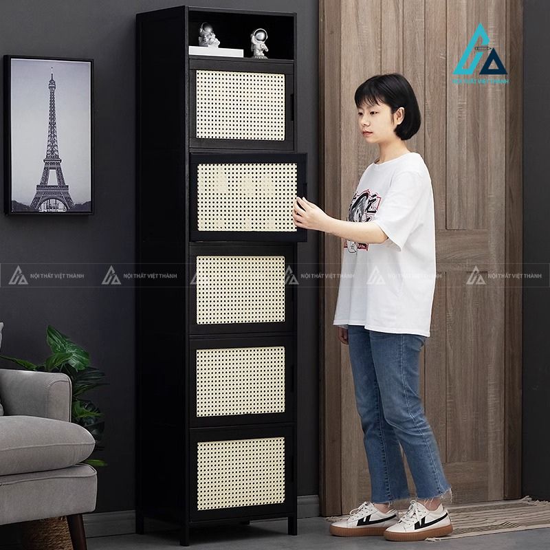 Tủ giày dép đứng thiết kế cao tầng tiết kiệm diện tích 2