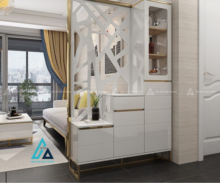 Tủ giày kết hợp vách ngăn thông minh hiện đại tiết kiệm diện tích 1