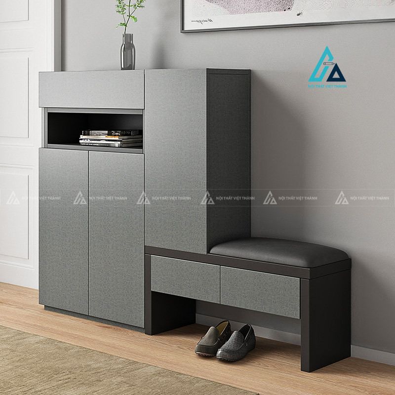 Tủ giày đa năng kết hợp ghế ngồi sang trọng tiện lợi 1