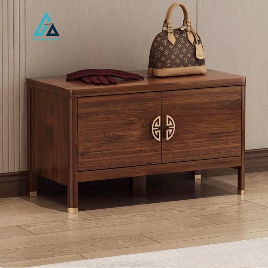 Tủ giày gỗ kết hợp ghế ngồi thông minh tiện lợi tại nhà