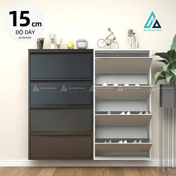 Tủ giày treo tường cánh lật thông minh siêu mỏng tiện lợi 1