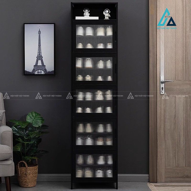 Tủ giày dép đứng thiết kế cao tầng tiết kiệm diện tích 1
