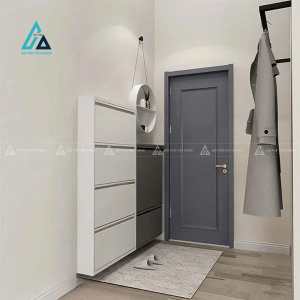 Tủ giày treo tường cánh lật thông minh siêu mỏng tiện lợi 2