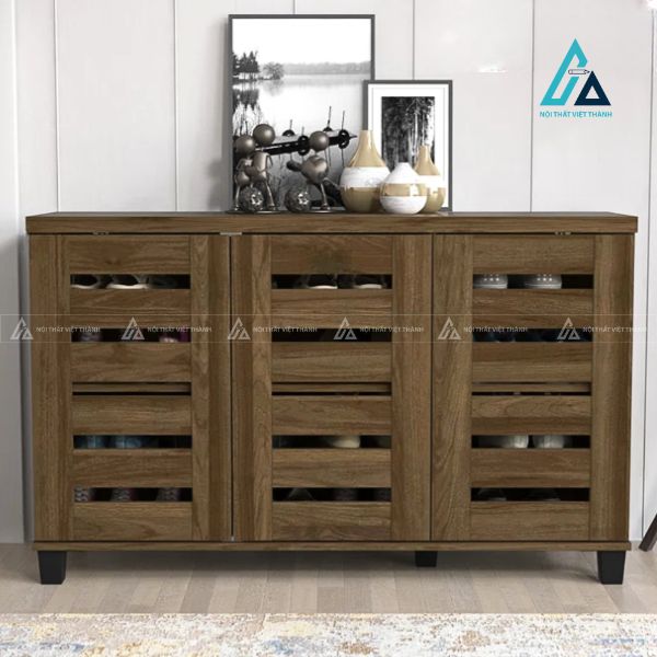 Tủ giày cửa chớp thông thoáng thiết kế hiện đại sang trọng 2