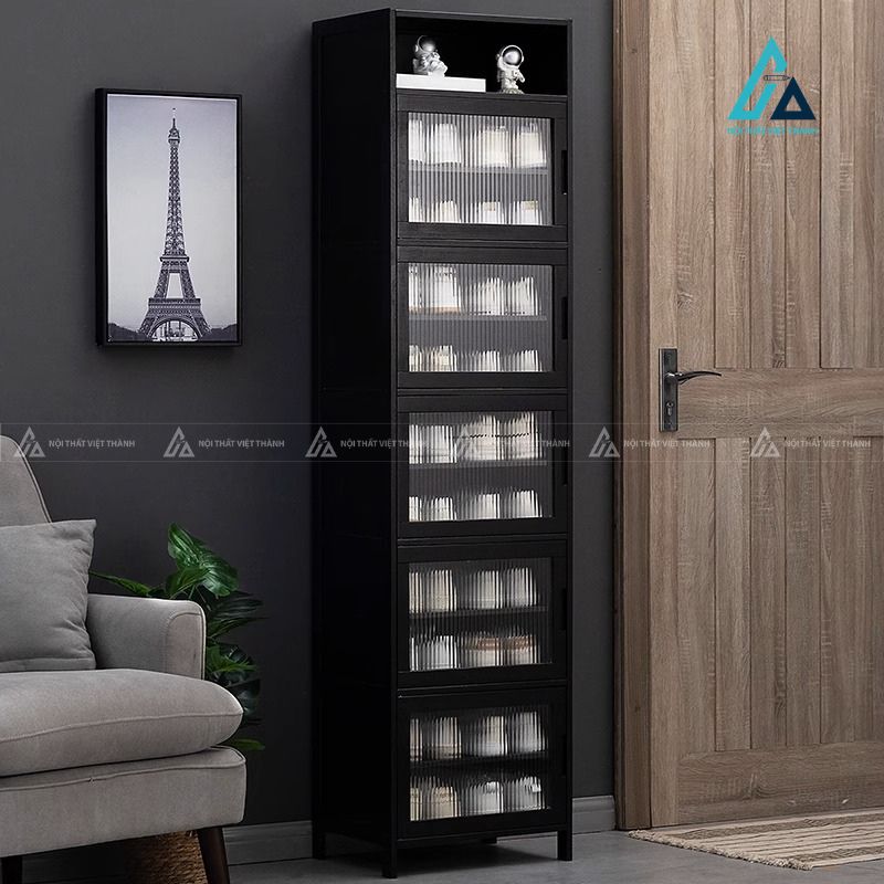 Tủ giày dép đứng thiết kế cao tầng tiết kiệm diện tích