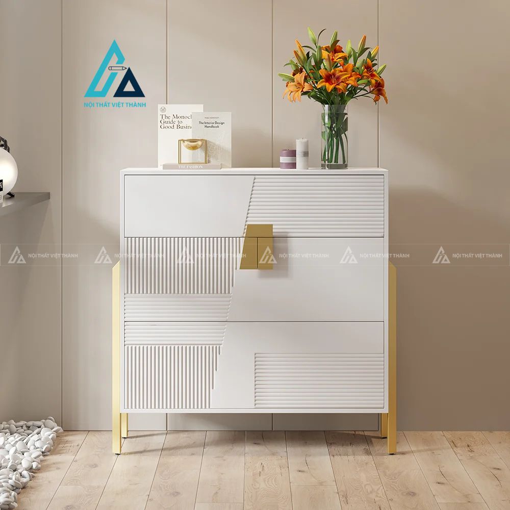 Tủ giày dép thông minh thiết kế hai cửa lật và một ngăn kéo 4
