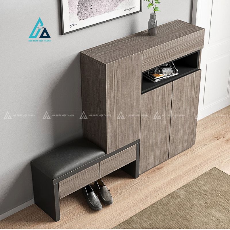 Tủ giày đa năng kết hợp ghế ngồi sang trọng tiện lợi 3