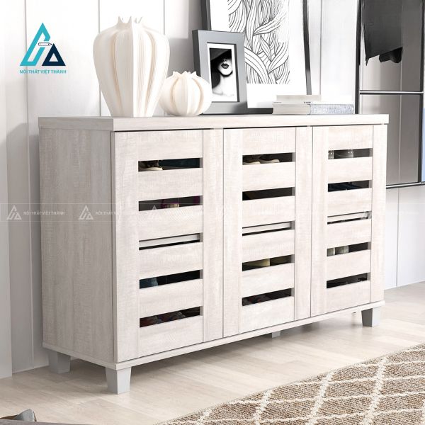 Tủ giày cửa chớp thông thoáng thiết kế hiện đại sang trọng 5