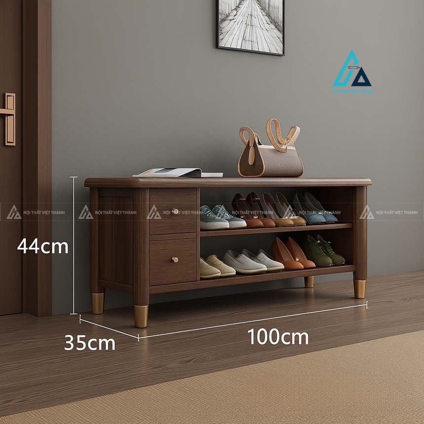 Tủ giày hiện đại kết hợp ngăn kéo lưu trữ đa năng tiện lợi 5