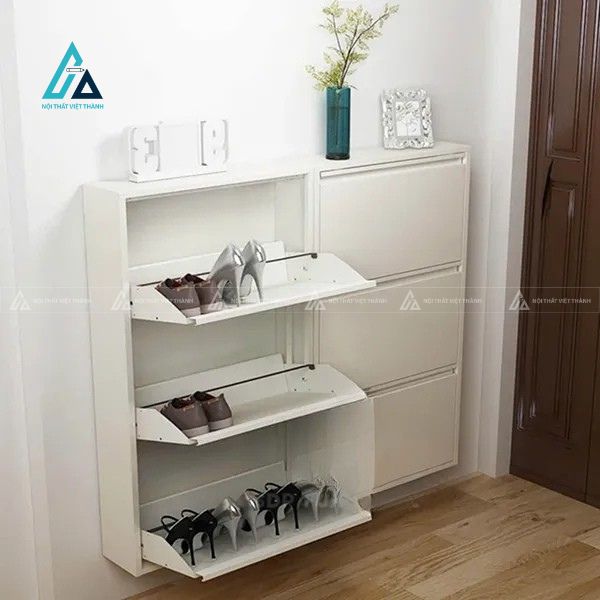 Tủ giày treo tường cánh lật thông minh siêu mỏng tiện lợi 6