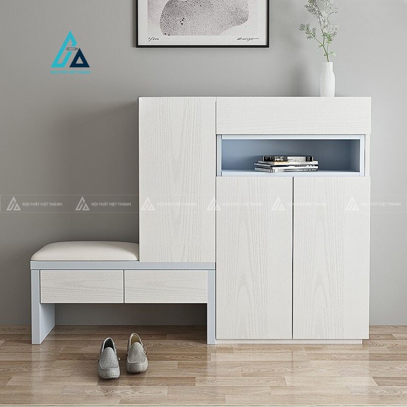 Tủ giày đa năng kết hợp ghế ngồi sang trọng tiện lợi 6