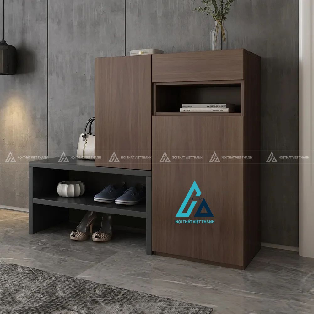 Tủ giày dép thông minh thiết kế kết hợp vị trí ngồi tiện lợi 6