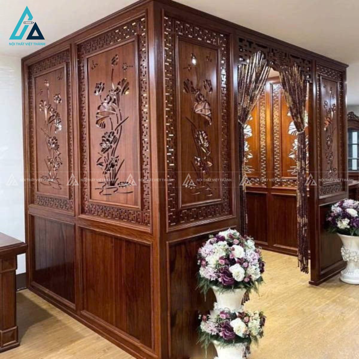 Vách Ngăn Phòng Thờ Bản Đại Tạo Phòng Thờ Khép Kín Sang Trọng