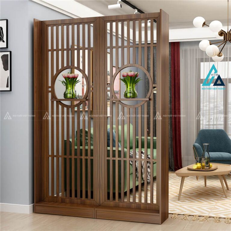 Vách ngăn phòng khách khung tròn nghệ thuật thanh lịch cho nhà ở 2