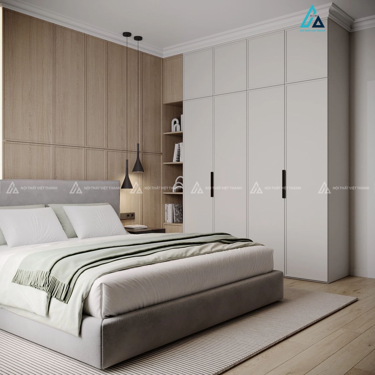 Mẫu nội thất phòng ngủ phong cách hiện đại