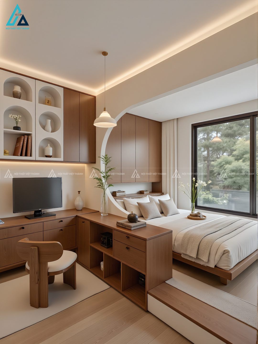 Nội thất phòng ngủ nhà phố hiện đại