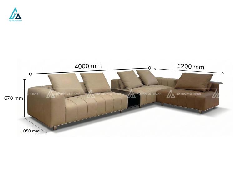 Sofa da cao cấp thiết kế đa năng cho phòng khách hiện đại 1