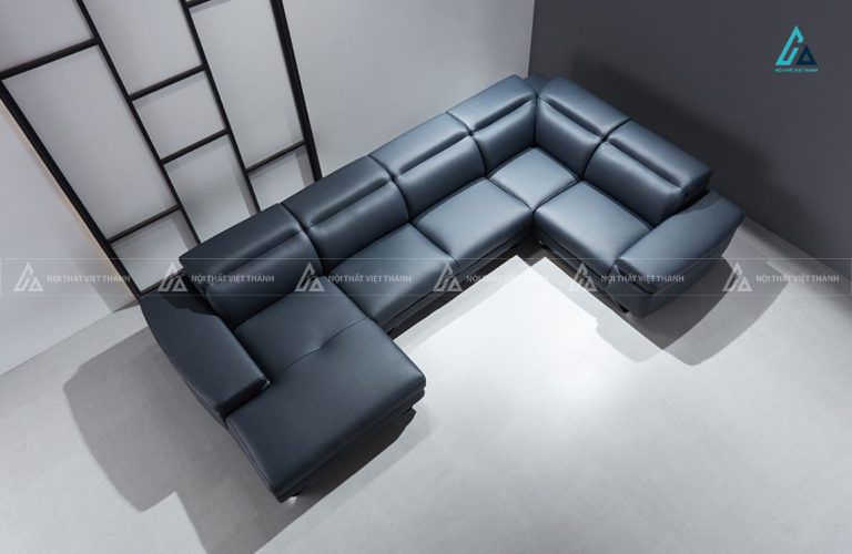 Sofa góc chữ l hiện đại thiết kế tựa đầu gật gù thông minh 1