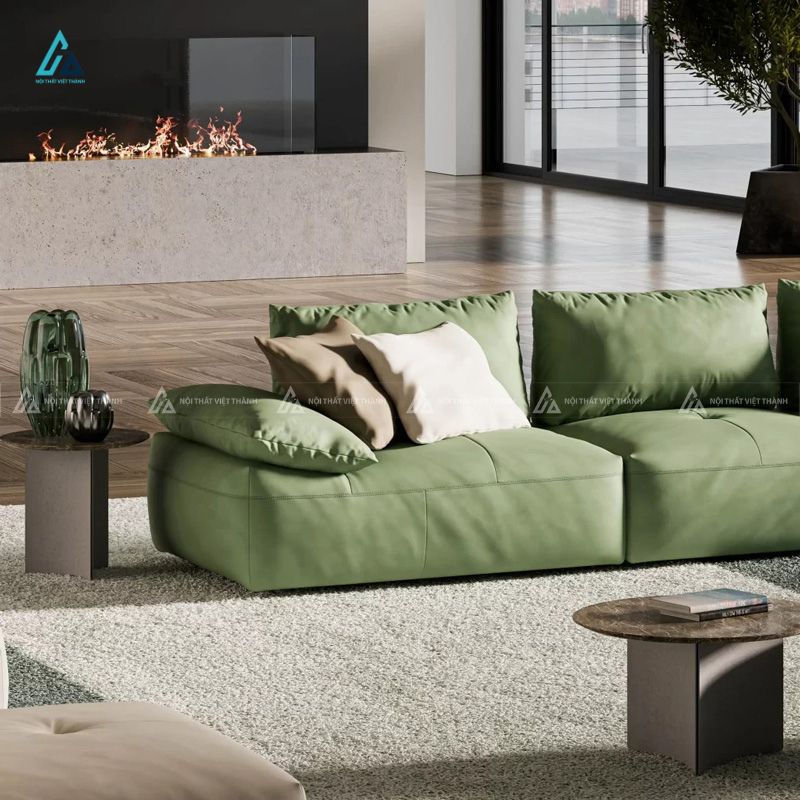 Bộ sofa khối hiện đại thiết kế tối giản cho không gian mở 2