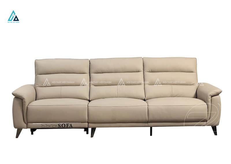 Sofa băng da cao cấp chân kim loại thiết kế hiện đại chỉnh điện chống trầy 1