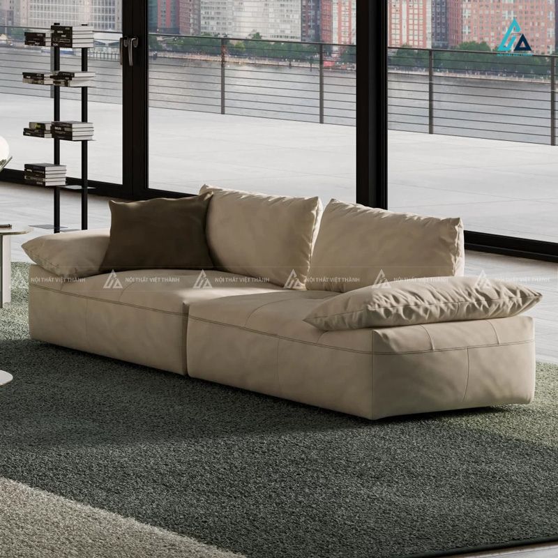 Bộ sofa khối hiện đại thiết kế tối giản cho không gian mở 1