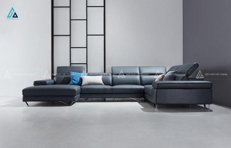 Sofa góc chữ l hiện đại thiết kế tựa đầu gật gù thông minh 2