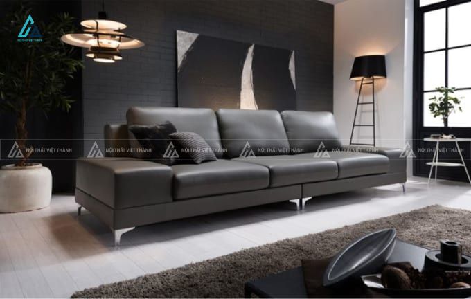 Sofa văng da cao cấp thiết kế ba chỗ ngồi hiện đại 2