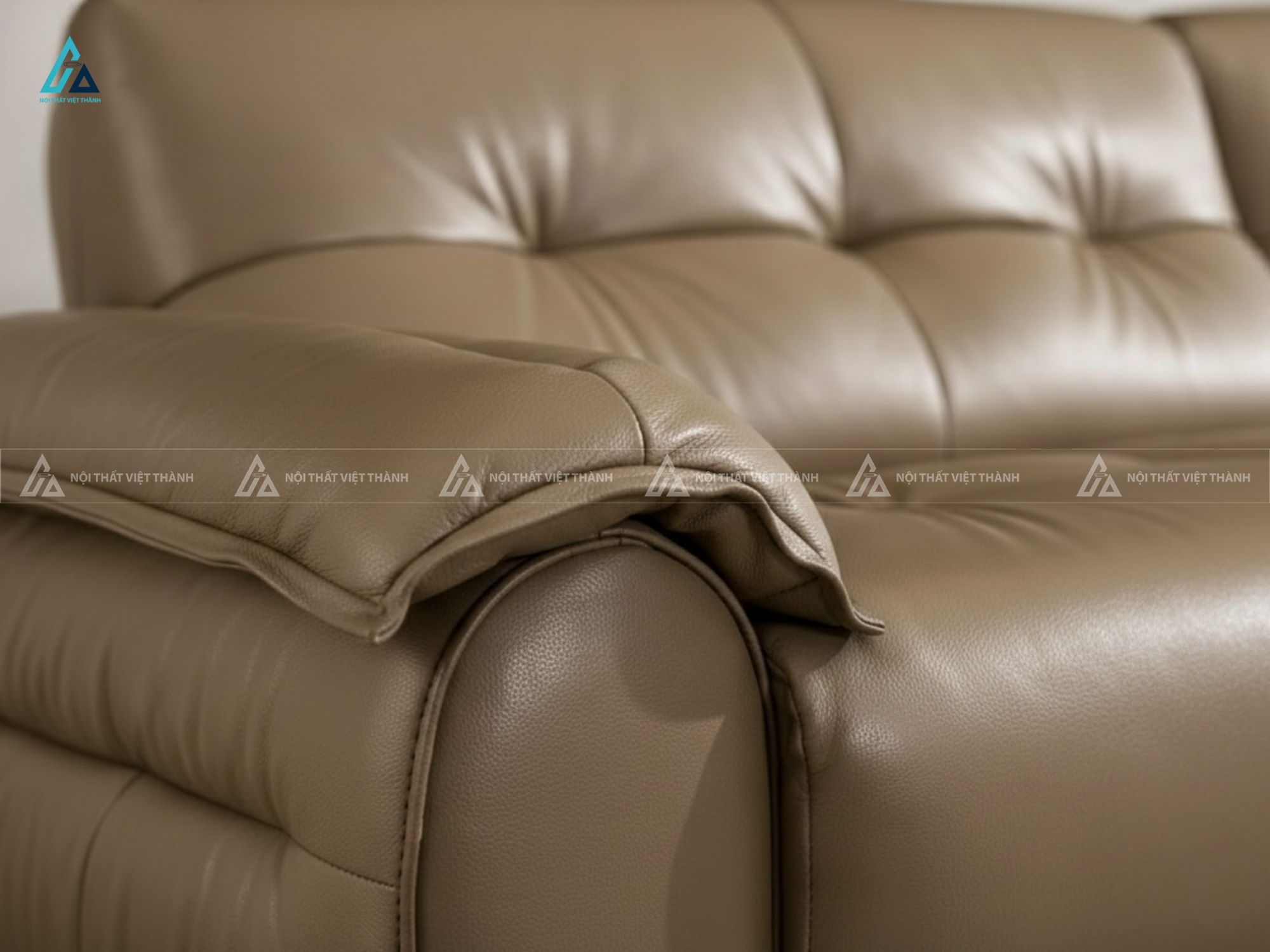 Sofa da băng dài thiết kế hiện đại tối ưu thư giãn cho gia đình 3