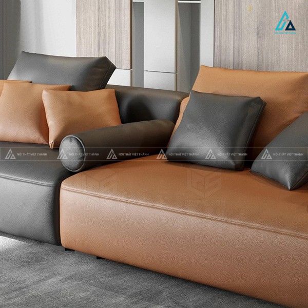 Bộ sofa phối màu hiện đại thiết kế khối sang trọng 4