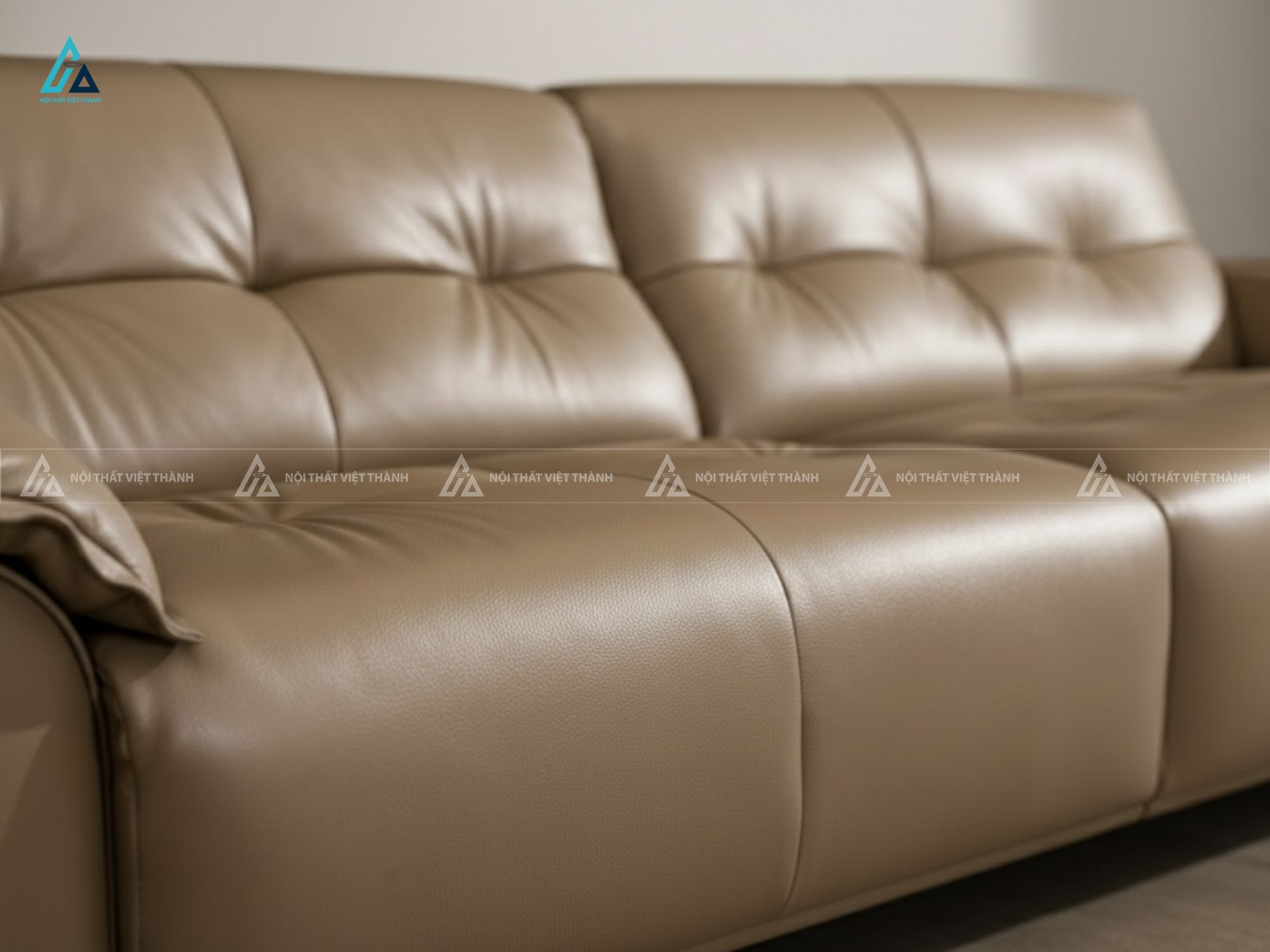 Sofa da băng dài thiết kế hiện đại tối ưu thư giãn cho gia đình 4