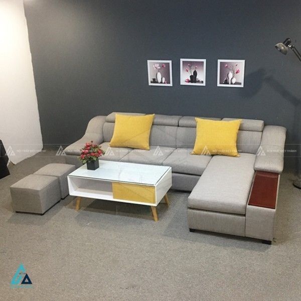 Sofa nỉ chữ l phong cách hiện đại tối ưu không gian sống 1