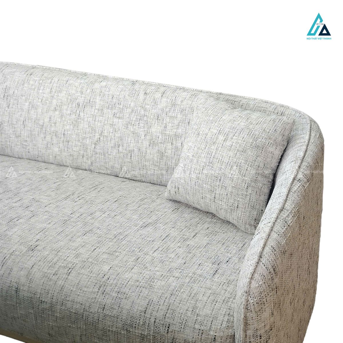 Sofa văng nỉ bo cong tinh tế chân gỗ hiện đại sang trọng 1