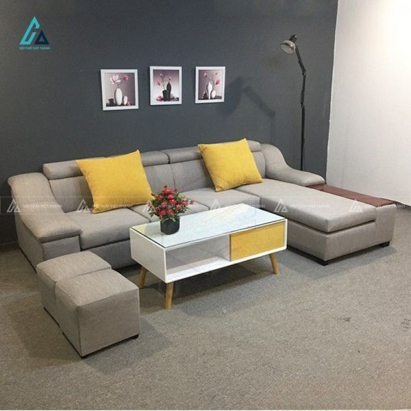 Sofa nỉ chữ l phong cách hiện đại tối ưu không gian sống 2
