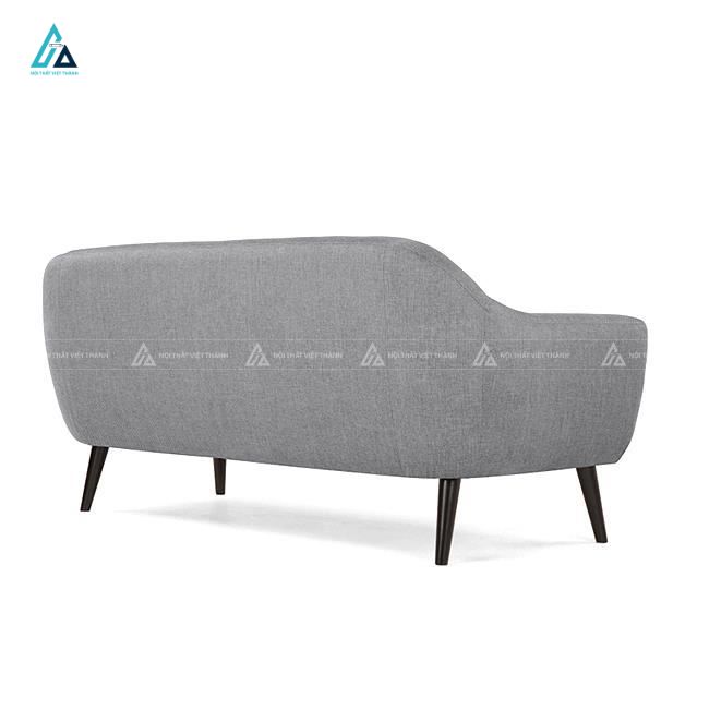 Sofa vải nỉ băng dài chân cao thiết kế tựa lưng đính khuy 2