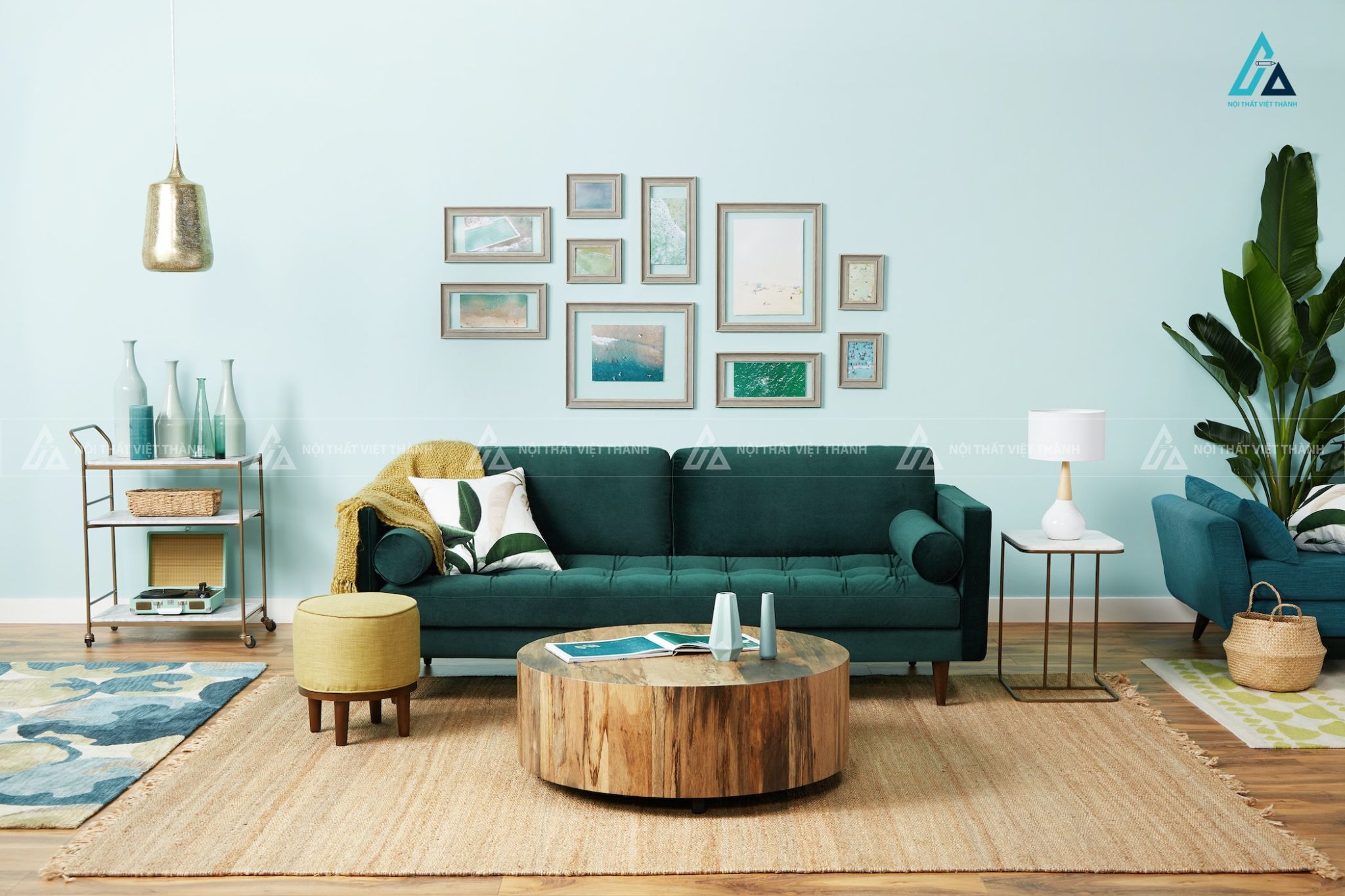 Ghế sofa vải nỉ văng dài thiết kế hiện đại bắc âu sang trọng 2