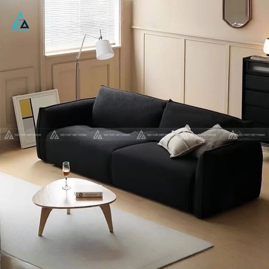 Sofa vải nỉ tối giản thiết kế khối hiện đại cho phòng khách 2
