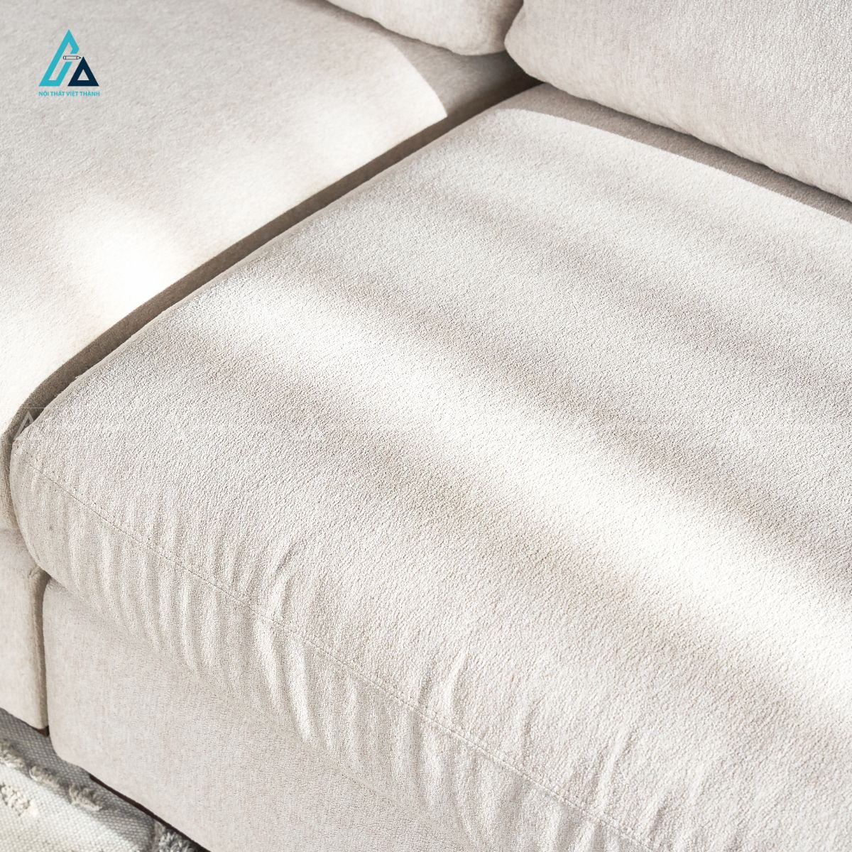 Sofa băng vải nỉ thiết kế khối vuông vức hiện đại sang trọng 2
