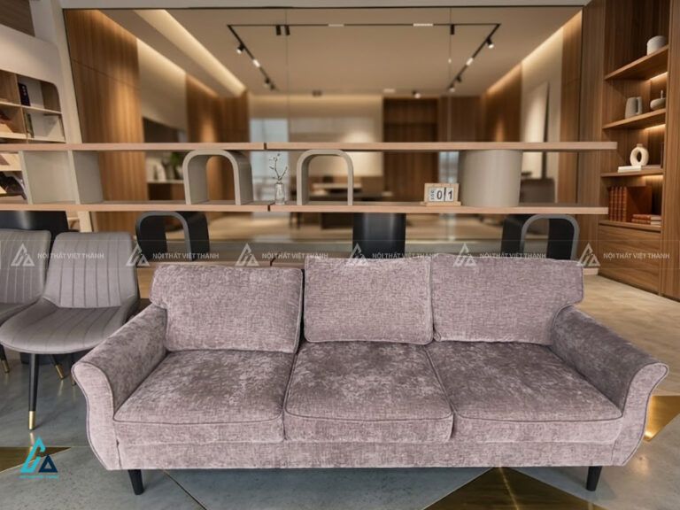 Sofa vải nỉ dáng cong hiện đại thiết kế bo tròn sang trọng 3