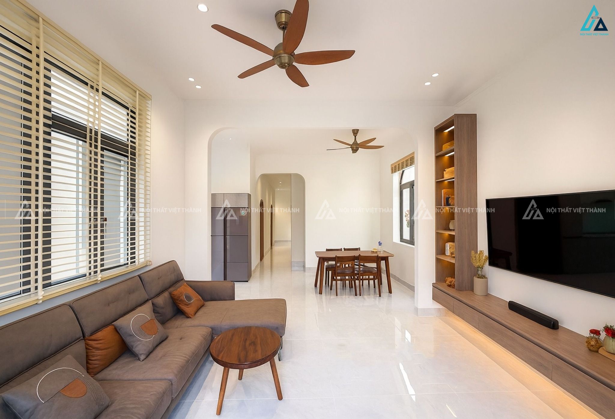 Thi công nội thất nhà phố tối giản