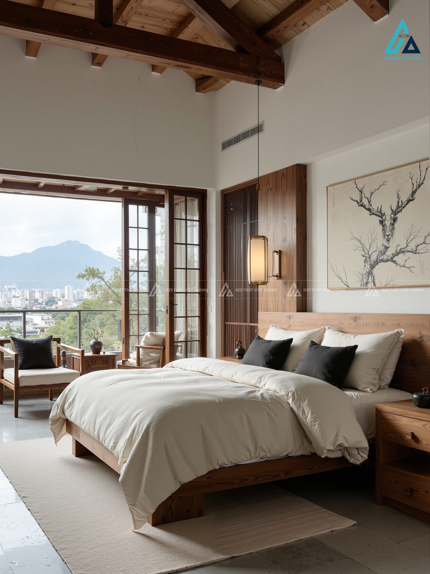 Thi công nội thất phòng ngủ cho biệt thự