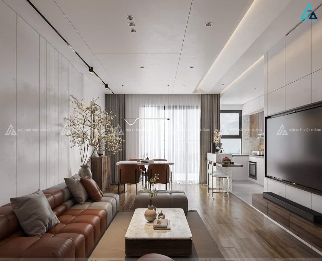 Thi công nội thất căn hộ chung cư hiện đại