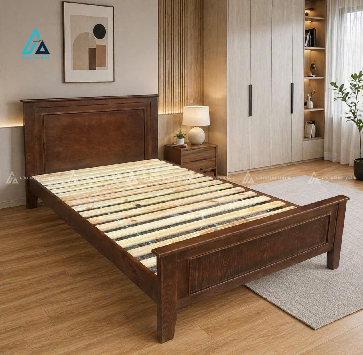 Mẫu thiết kế combo phòng ngủ gỗ tự nhiên hài hoà
